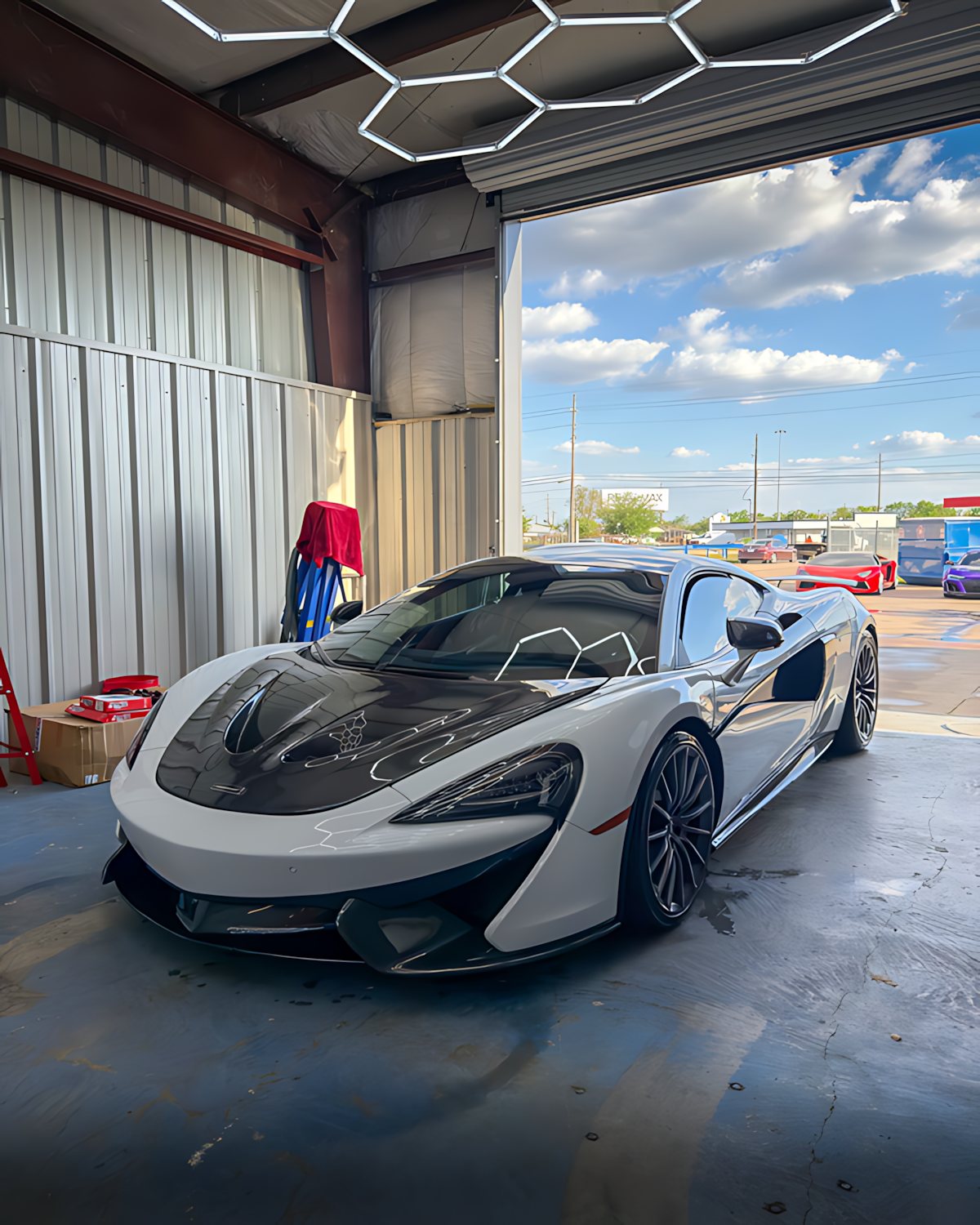 Riugarage — car at the shop